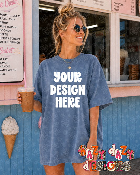 BLUE JEAN COMFORT COLORS MOCKUP