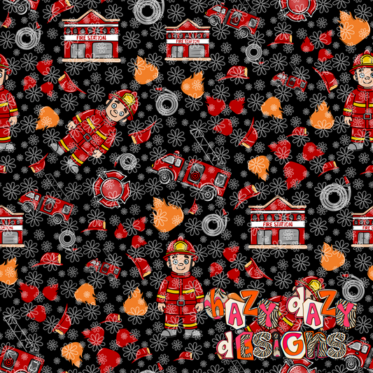 BLACK FIRE FIGHTER SEAMLESS FILE