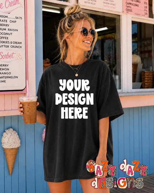 BLACK COMFORT COLORS MOCKUP
